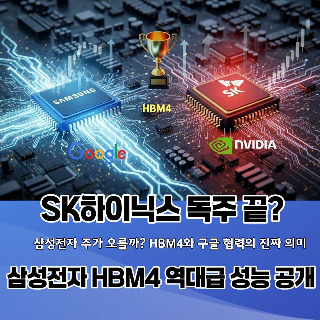 삼성전자 HBM4, 구글 잡고 떡상각? SK하이닉스 비상!