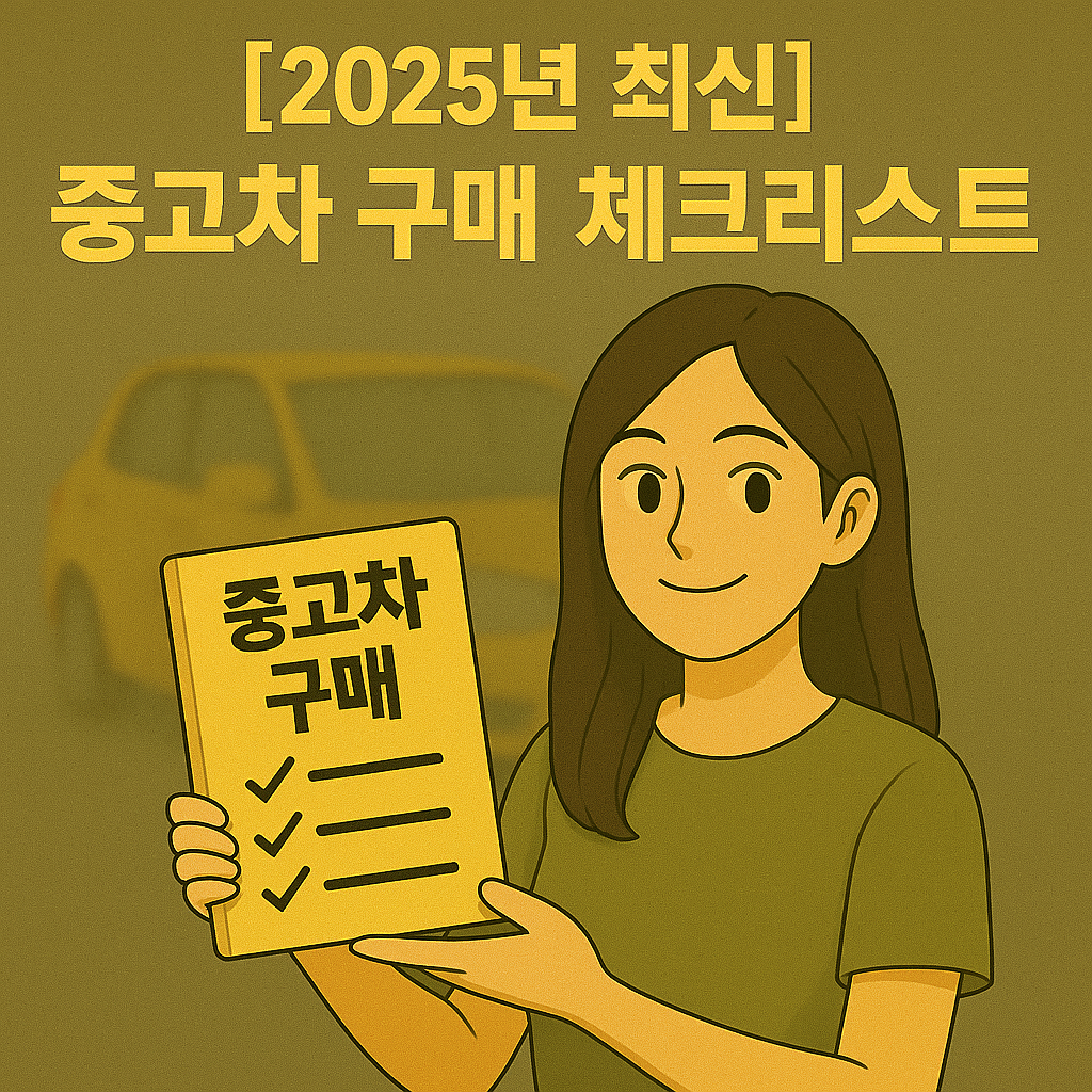 [2025년 최신] 중고차 구매 체크리스트 ｜ 숨겨진 비용 절약&middot;실수 방지 완전정리