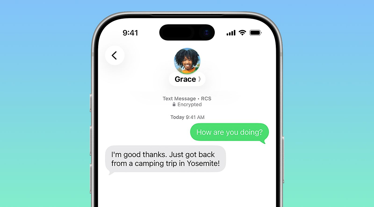 iOS 26.5 RCS 종단 간 암호화 메시지 화면