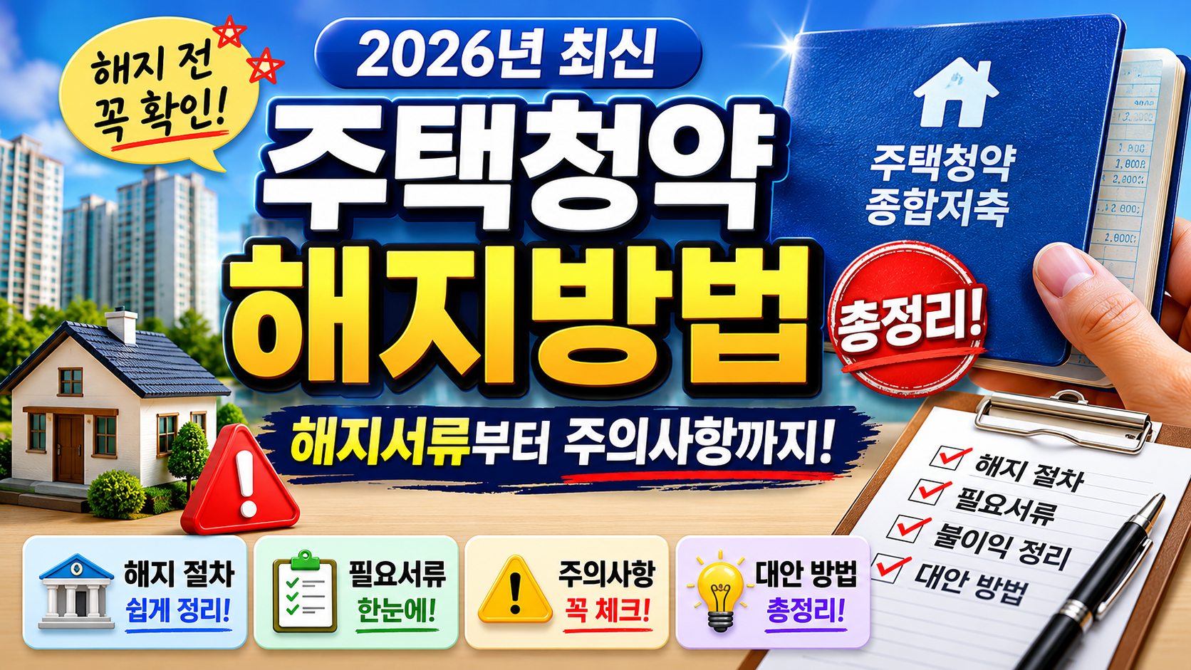 2026 주택청약통장 해지
