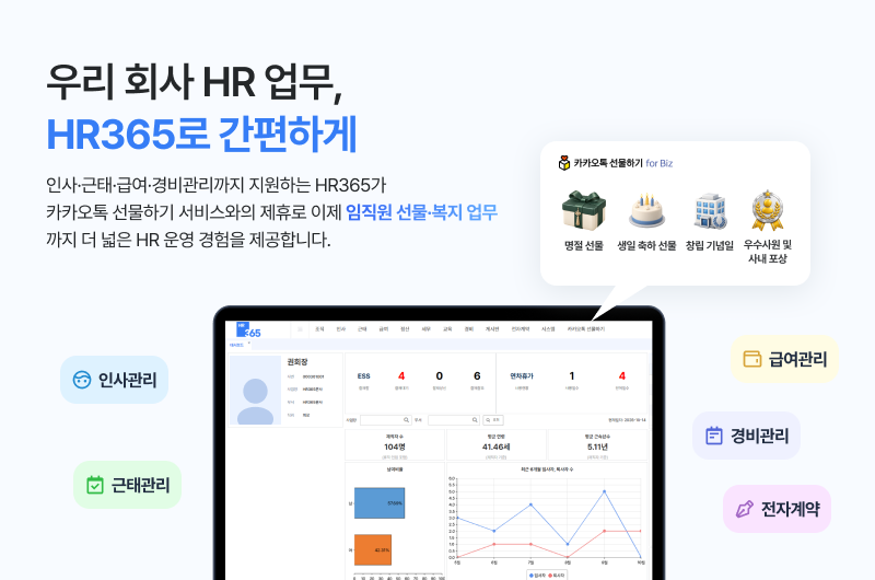 우리 회사 HR 업무, HR365로 간편하게