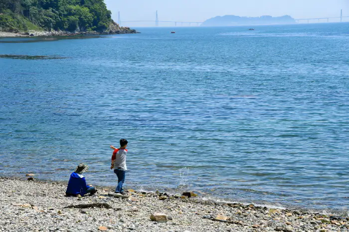 소쿠리섬 바다