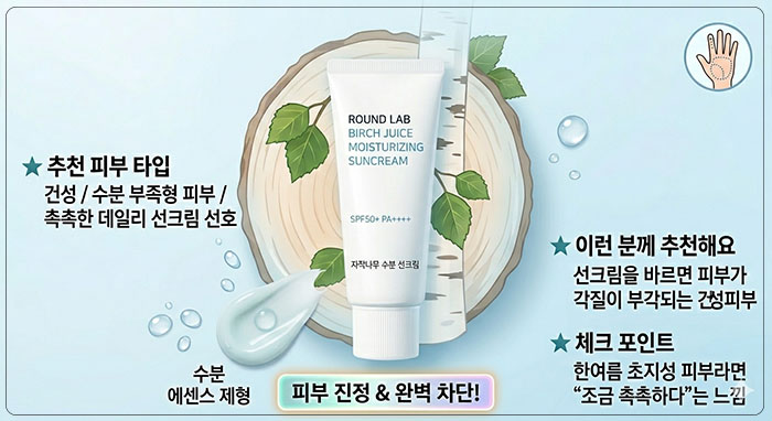 추천 피부 타입: 건성 / 수분 부족형 피부