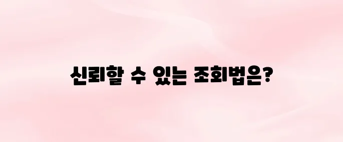 보이스피싱 전화번호 조회 방법 (2025년 최신)