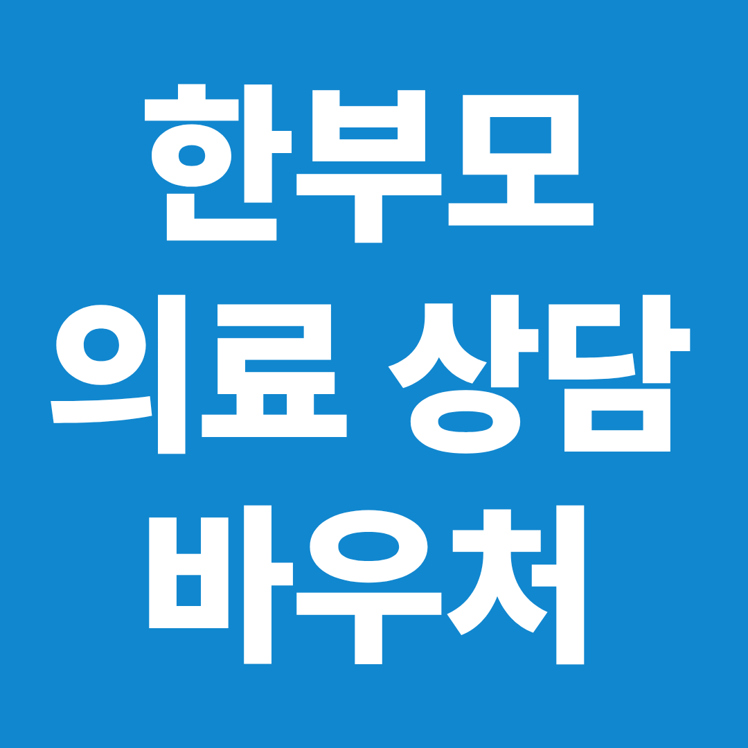 2026 한부모 의료비 심리상담 산후회복 바우처 지원 대상 내용