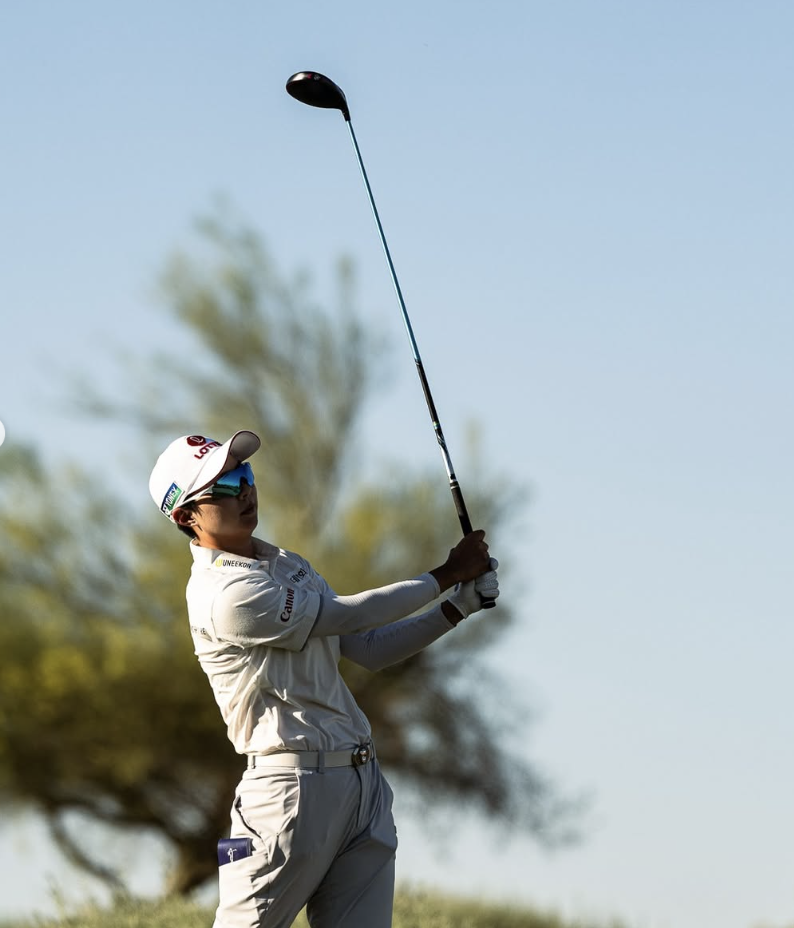5개 라운드 연속 같은조에서 경기한 (좌)김효주&amp;#44;(우)넬리코다