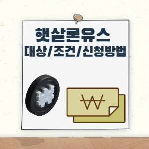 햇살론 유스 대출 총정리 대출 대상, 대출 조건, 대출 방법_제목