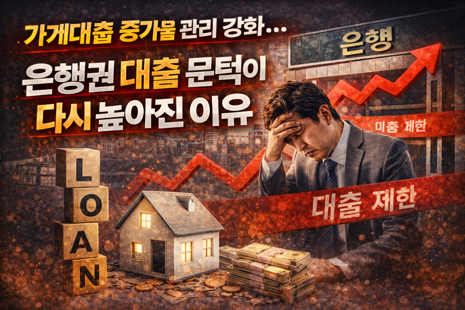 가계대출 증가율 관리 강화…은행권 대출 문턱이 다시 높아진 이유