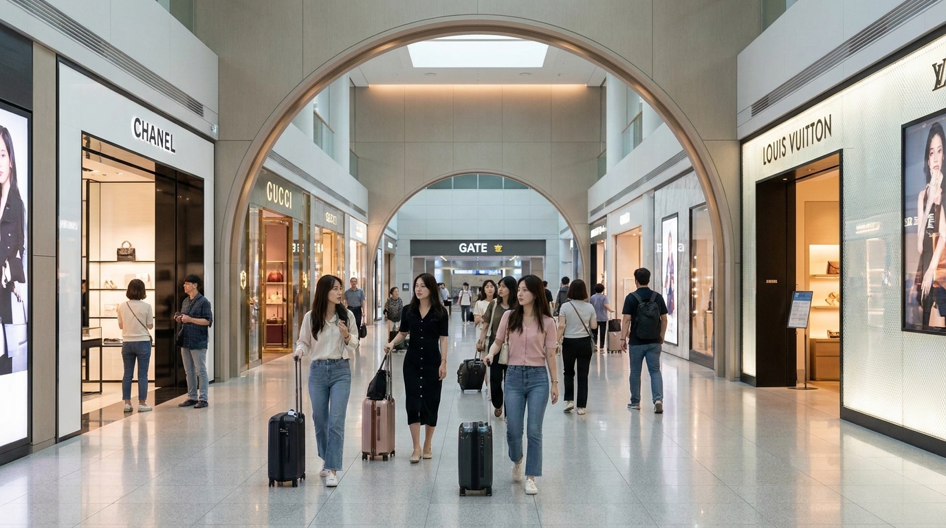 걷는 자체가 좋은 공항 면세점