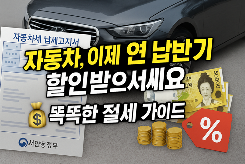 자동차세, 이제 연납하고 할인받으세요! 💰 똑똑한 절세 가이드 관련