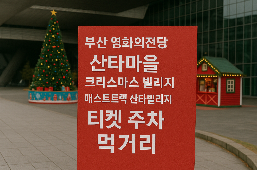 부산 영화의전당 산타빌리지 완벽 공략법