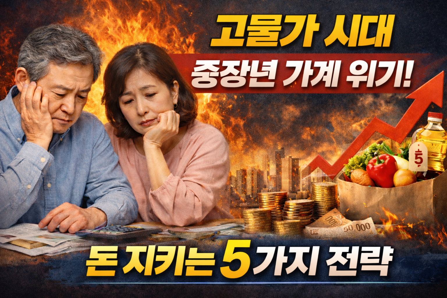 고물가 시대, 중장년 가계가 무너지는 진짜 이유와 돈 지키는 5가지 전략