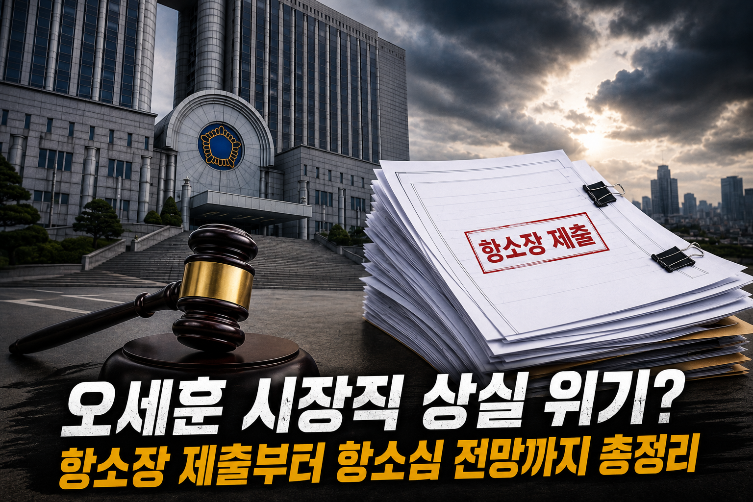 오세훈 시장직 상실 위기? 항소장 제출부터 항소심 전망까지 총정리 관련 사진
