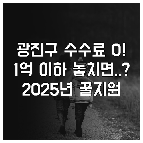 광진구 1억 이하 전월세 중개수수료 ..
