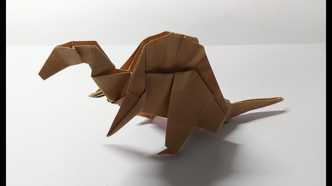 스피노사우루스 공룡 종이접기