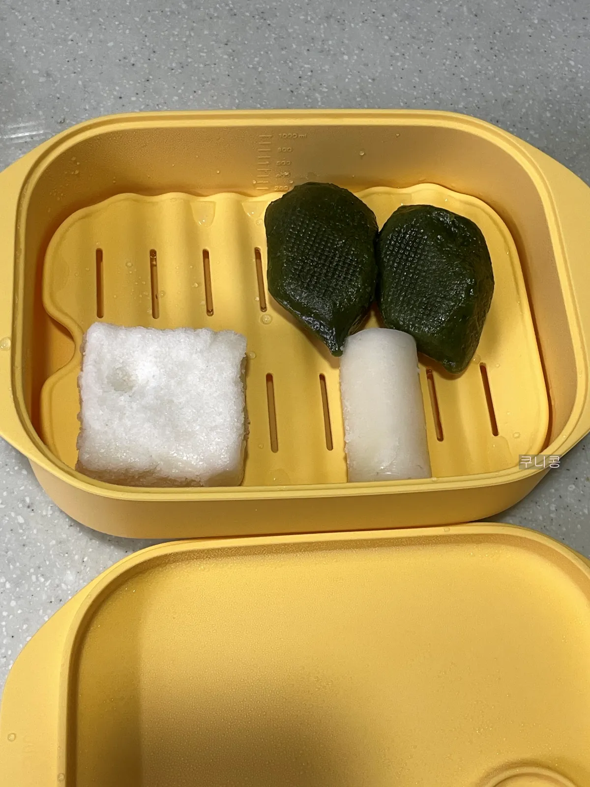 집에서-간단하게-전자레인지로-케일-찌는-방법,-실리만-찜기-사용후기