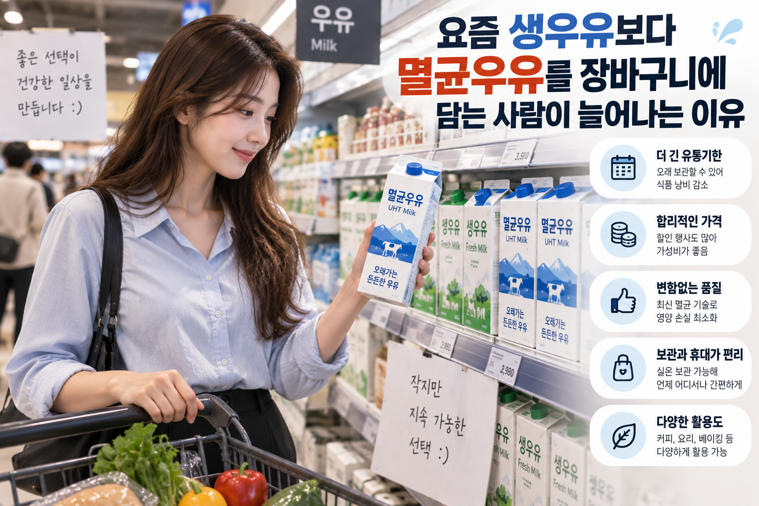 생우유 대신 멸균우유 사는 집 늘었다