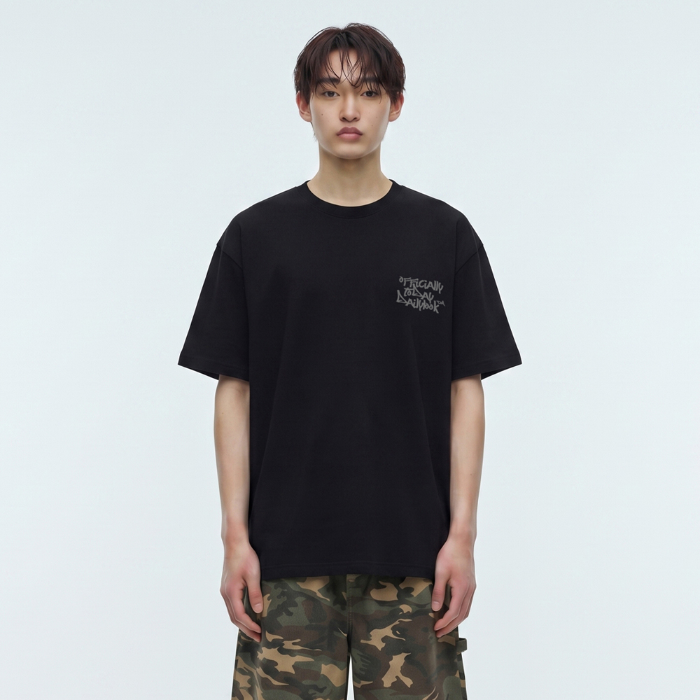 핑크 로고 반팔티