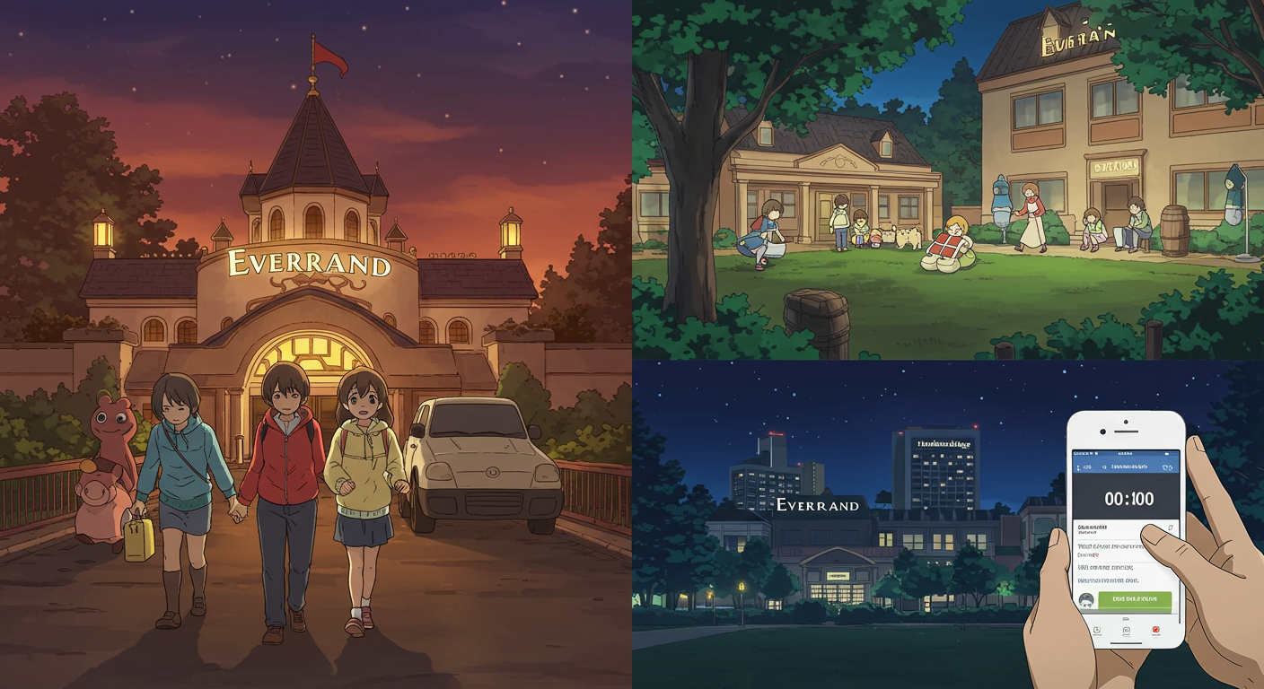 자정에 홈브리지 예약을 시도하는 모습