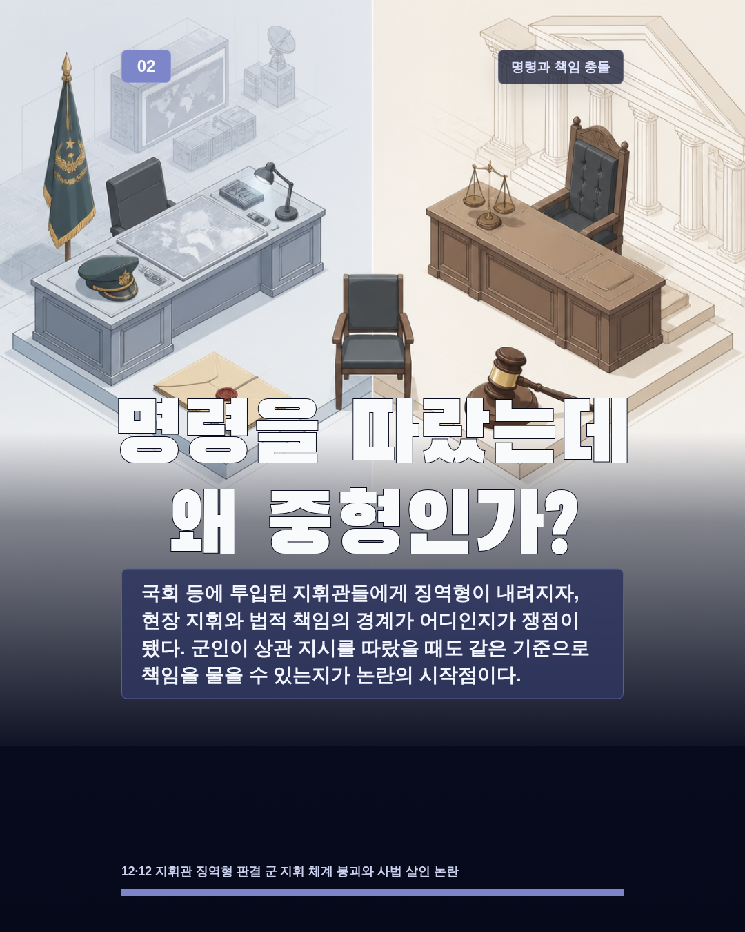 명령을 따랐는데 왜 중형인가?