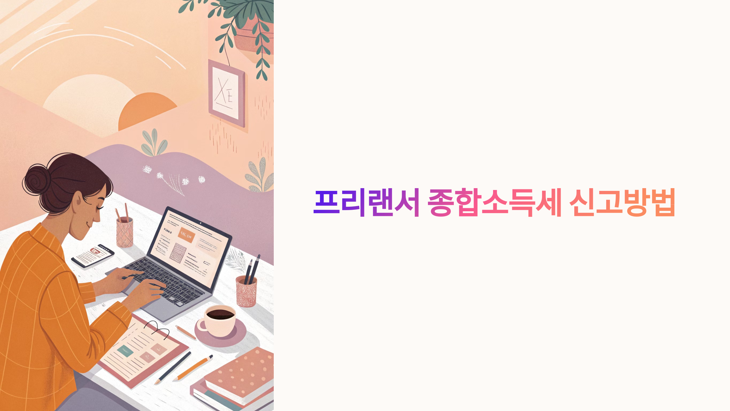 프리랜서 종합소득세 신고방법