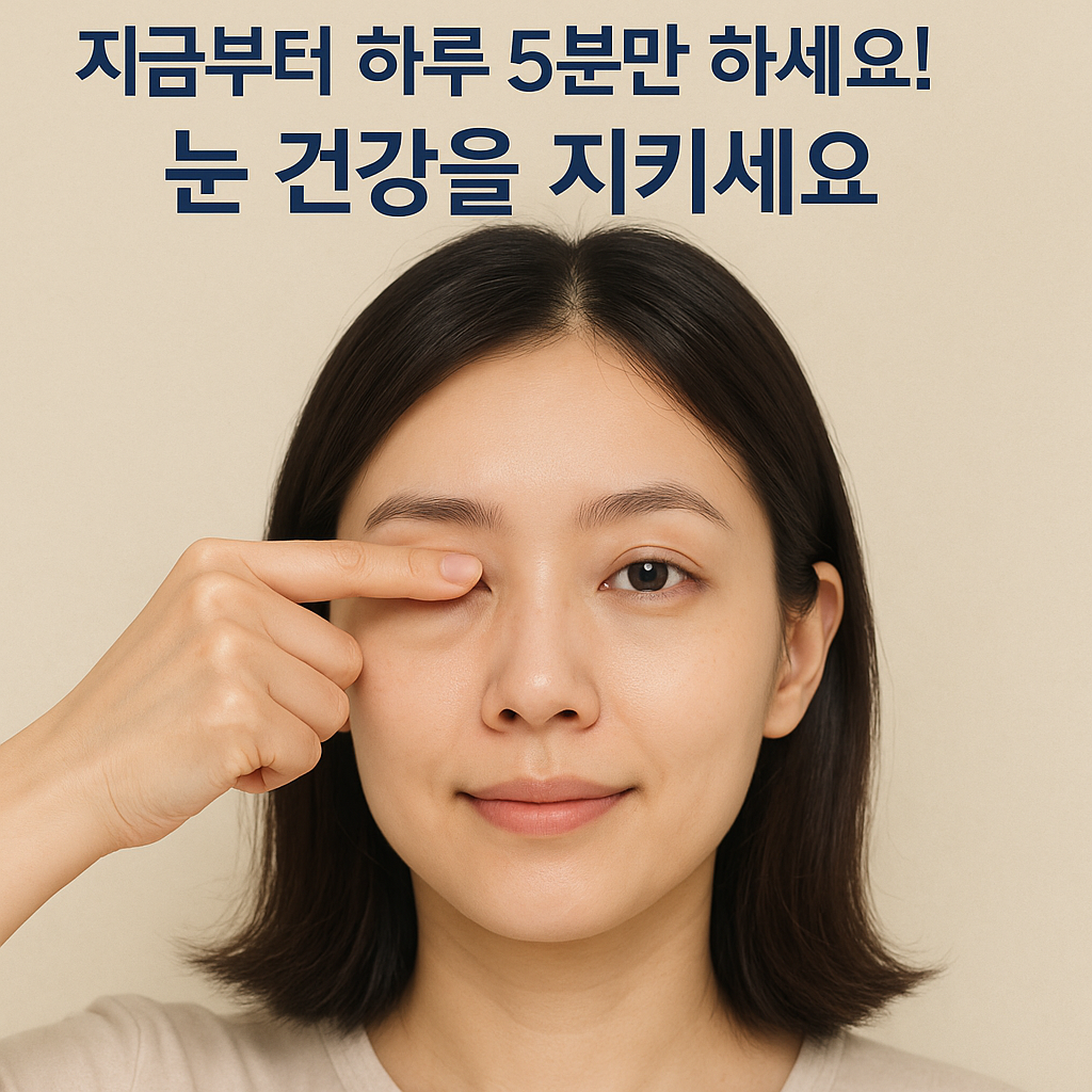 지금부터 하루 5분 눈건강을 지키세요