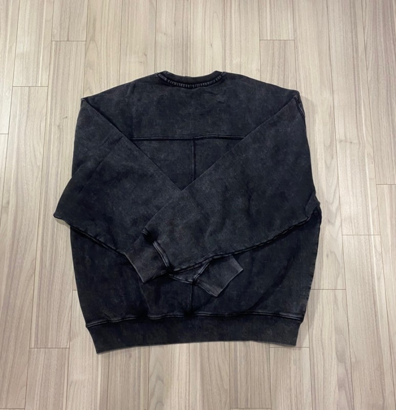 소버먼트 950G 스톤 워시드 스톤워싱 스웨트 빈티지 맨투맨 블랙