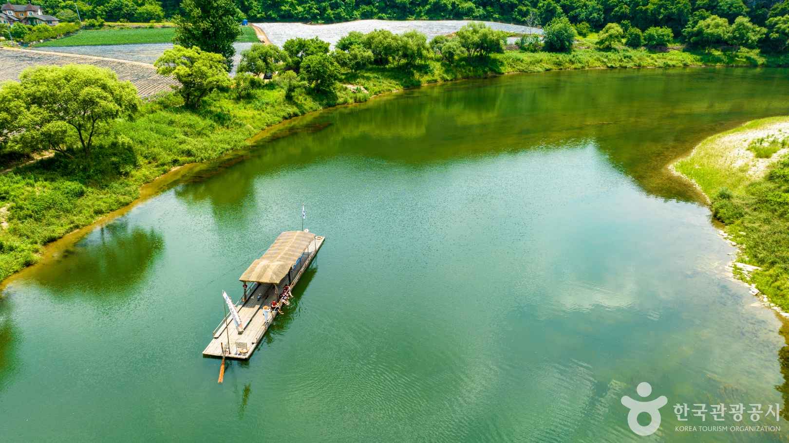 영월 선암마을 뗏목