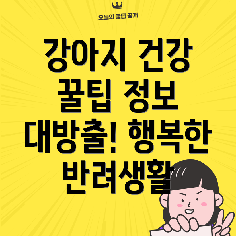 강아지 건강