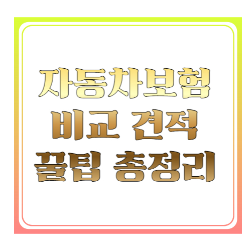 자동차보험 비교 견적 꿀팁 총정리 ❘ 보험료 30만 원 아끼는 현실적인 방법
