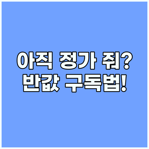 유튜브 프리미엄 정가 결제 대신 선택..