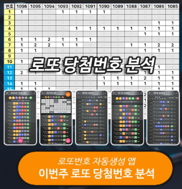 로또번호 자동생성 예상번호 당첨번호 분석 생성기