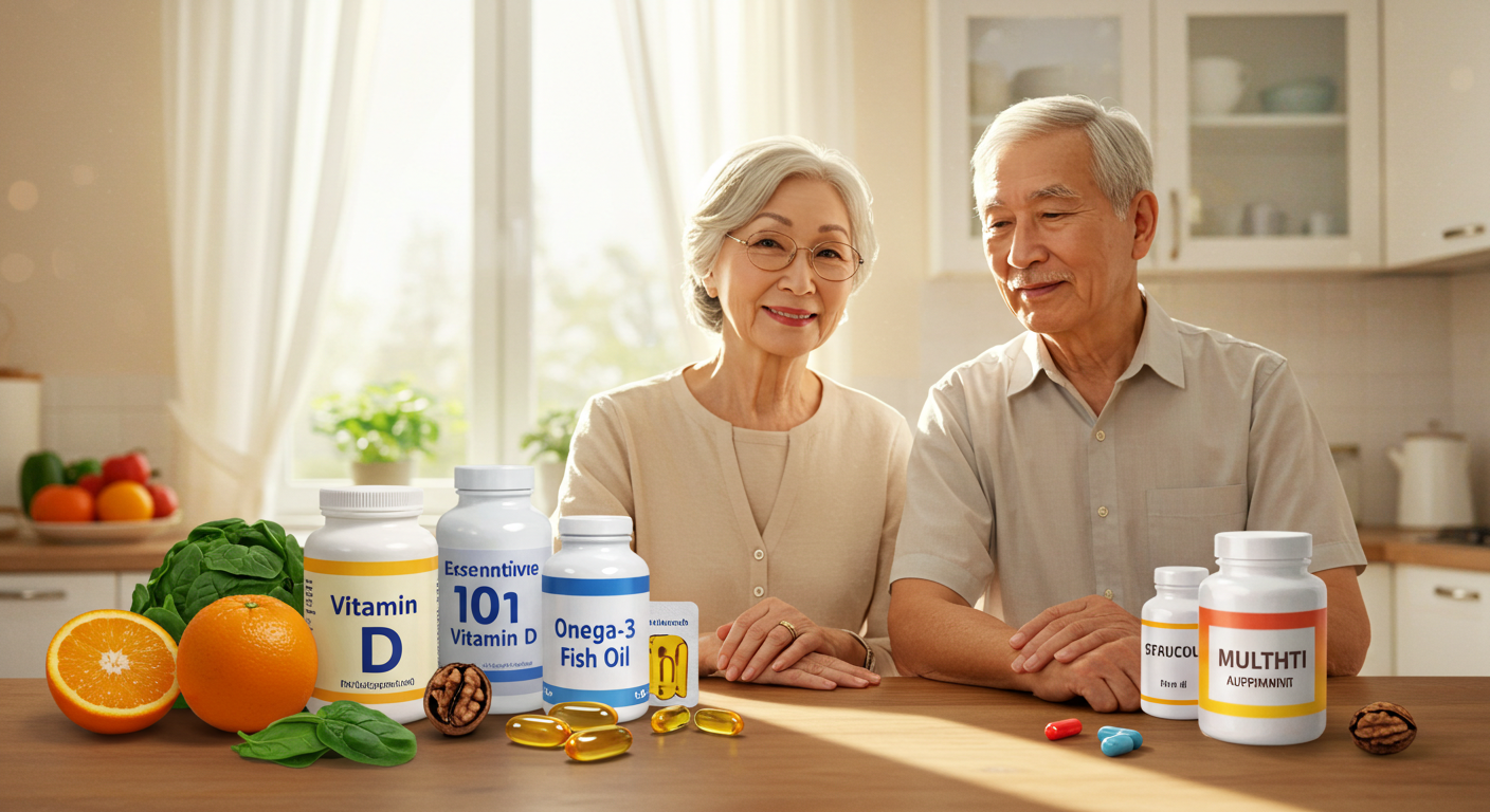 노후 건강을 위한 필수 영양제 추천 그림