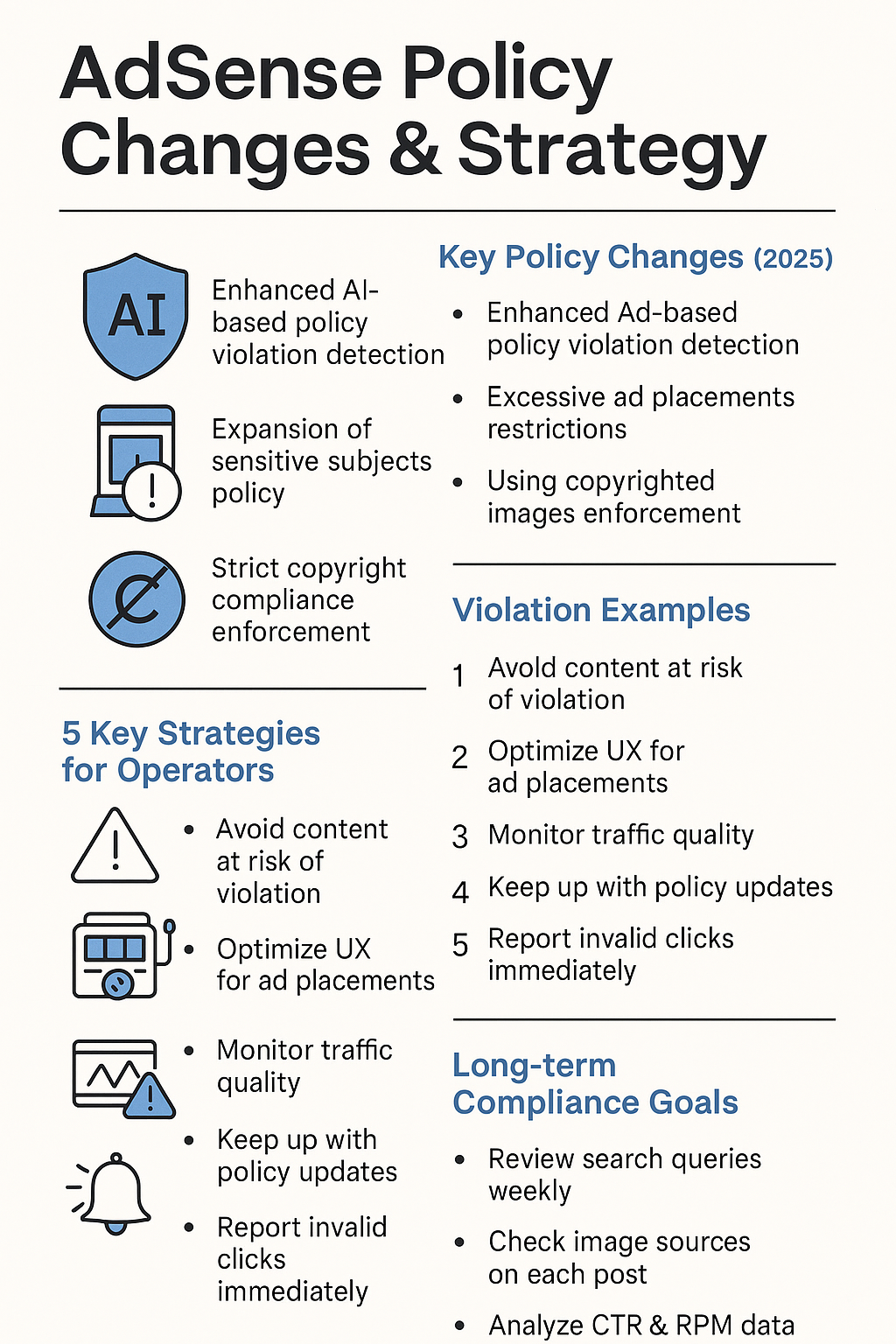 애드센스 광고 정책 변화와 운영 전략