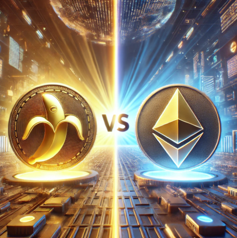 바나코인 vs 이더리움 사진