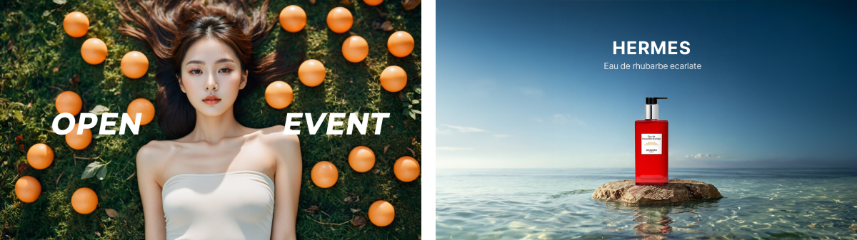 드랩아트로 만든 광고 배너 이미지