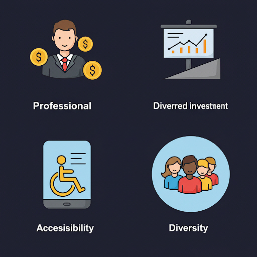 전문가, 분산투자, 접근성, 다양성