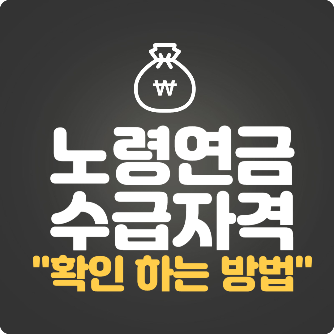 노령연금 수급자격