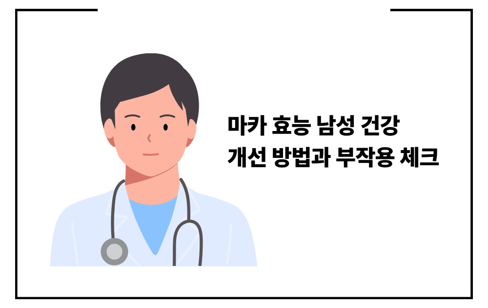 마카 효능 남성 건강 개선 방법과 부작용 체크