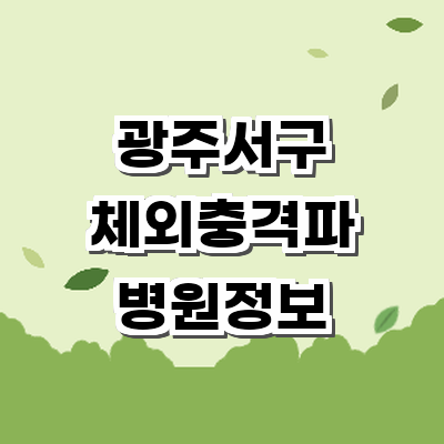 광주 서구 정형외과