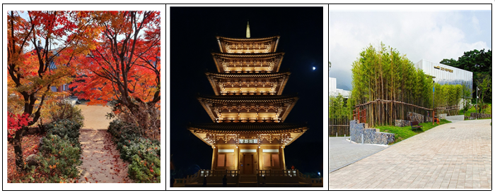 직지사, 사명대사공원 평화의 탑, 김천시립박물관 사진