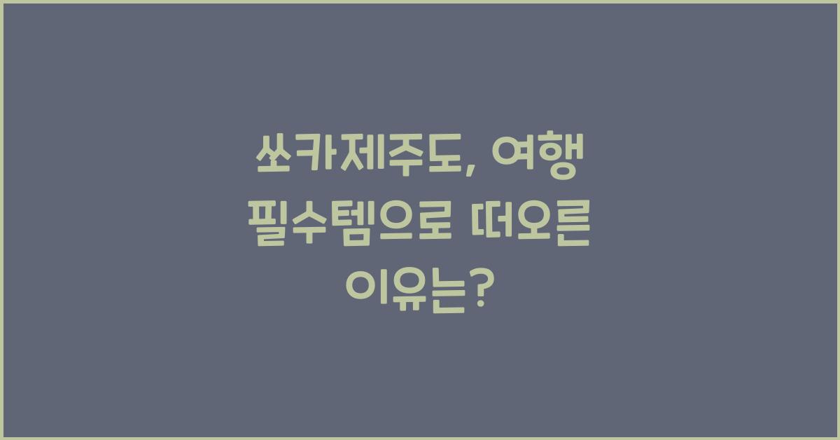 쏘카제주도