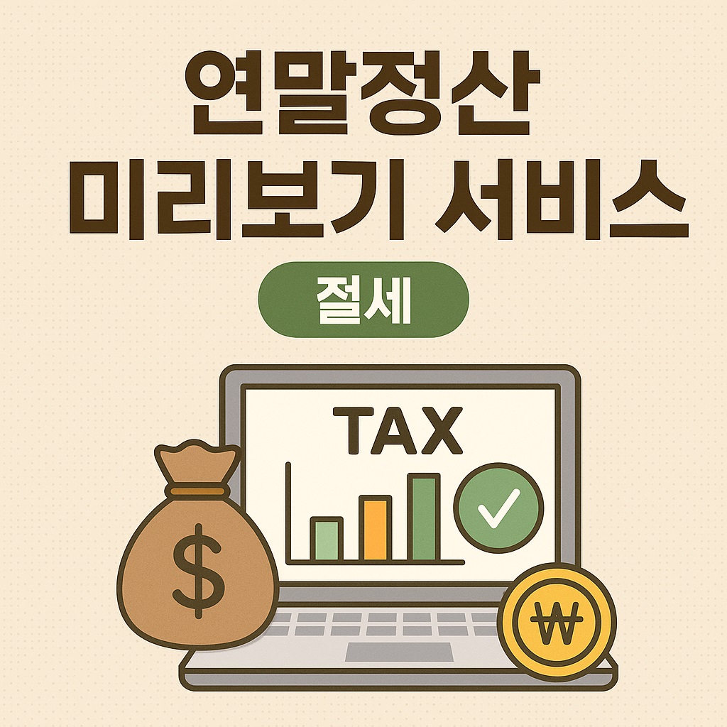 연말정산 미리보기 서비스 및 절세방법