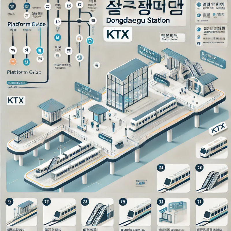 동대구역 KTX 승강장 안내도
