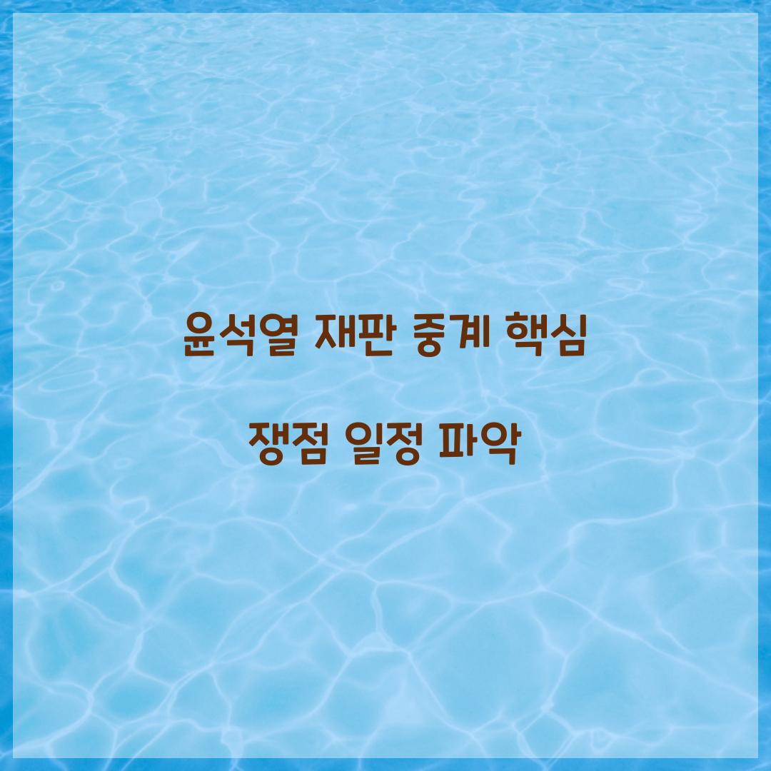윤석열 재판 중계
