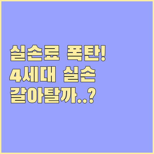 갱신료 급증, 4세대 실손보험으로 갈..