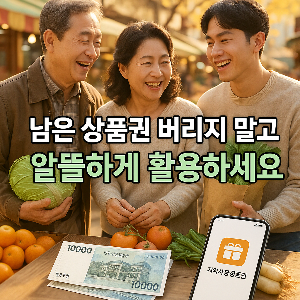 추석 이후 남은 상품권 활용