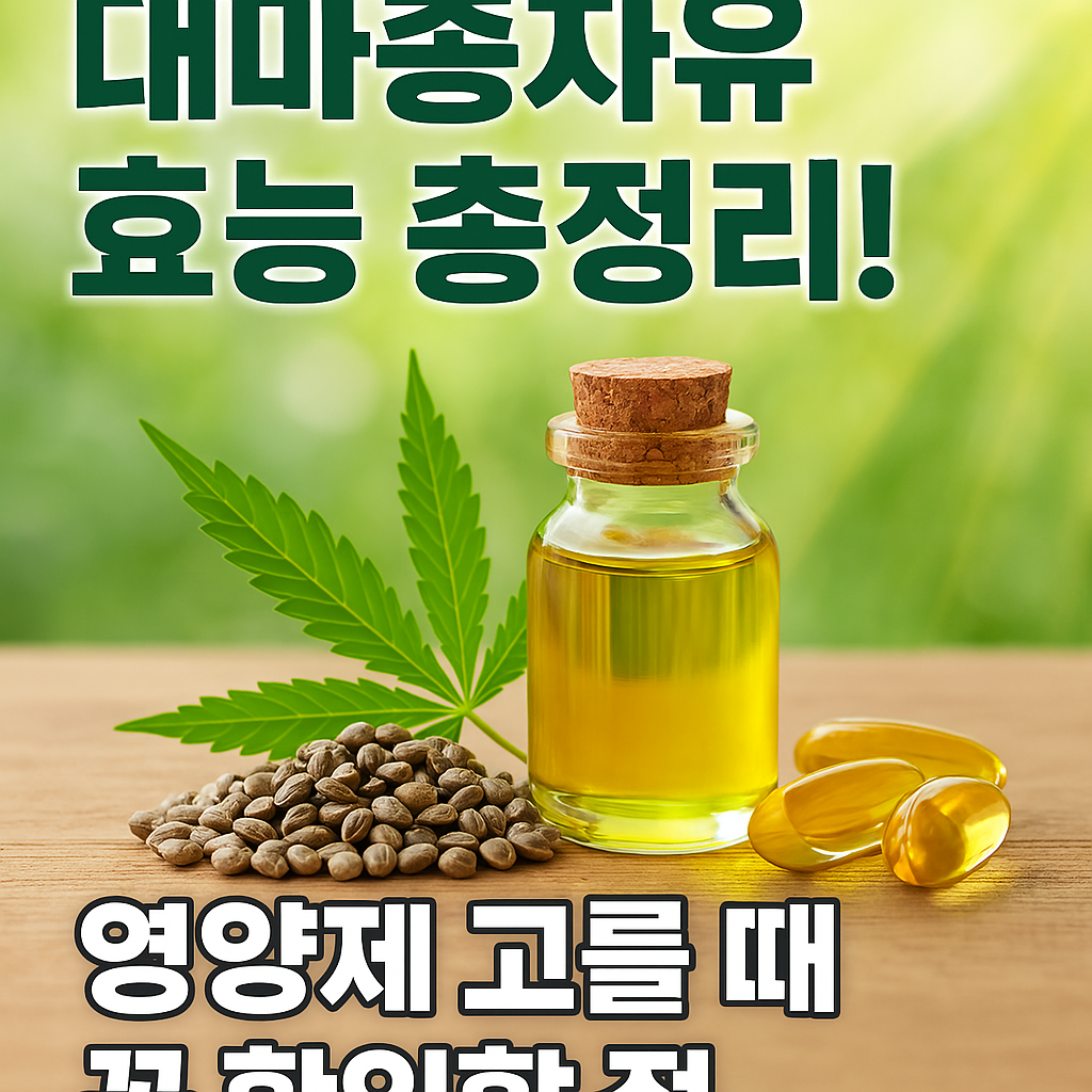 대마종자유 효능과 효과 총정리! 오메가3 풍부한 영양제 고르는 법까지 연구논문 분석 썸네일