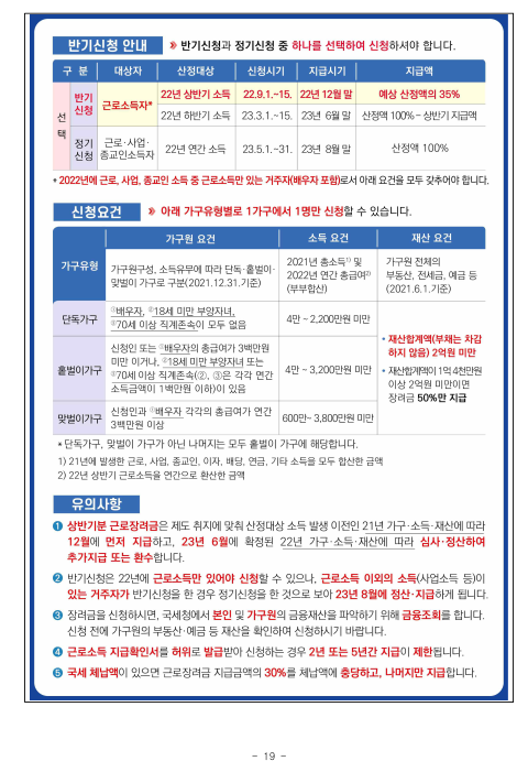 근로장려금지급일