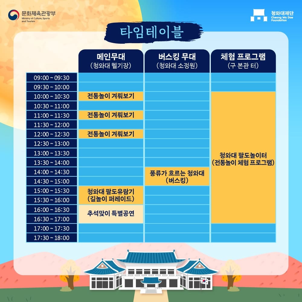 야간 개방의 프로그램 및 이벤트